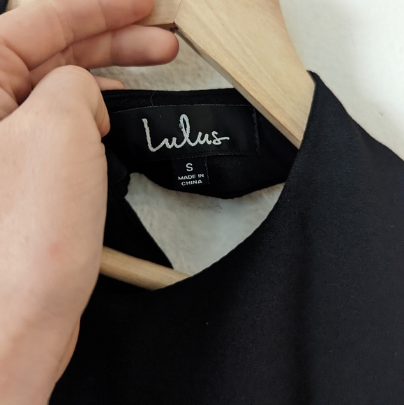 Lulus Cutout and About Black Mini Skater Dress - Picture 8 of 9